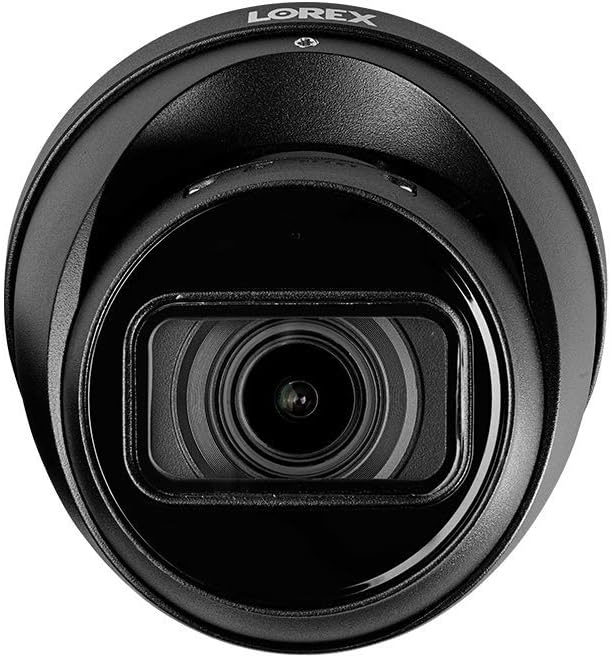 Lorex 4K (8MP) Motorized Varifocal Smart IP Dome Security Camera with Listen-in Audio and Real-Time 30FPS Recording - Black