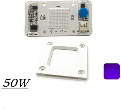 50W Driverless Solderless LED Chip Integrated Smart IC DIY (Ultraviolet 400-405NM)