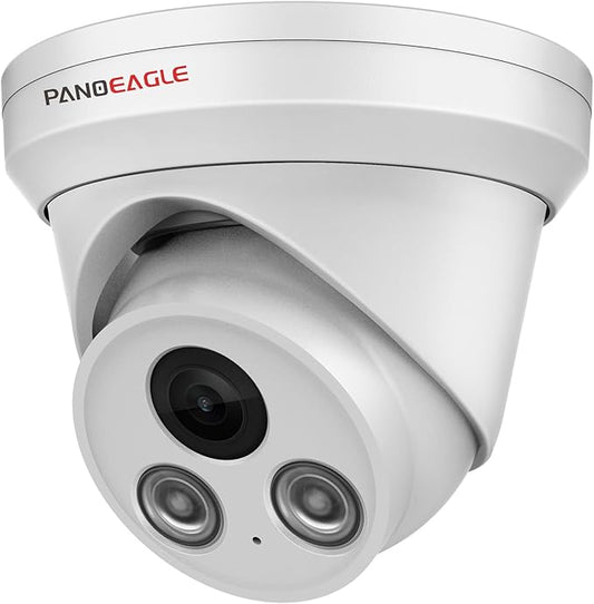 PANOEAGLE 4K PoE IP Security Camera Outdoor, 8MP Turret IP Camera with Human/Vehicle Detection, 2.8mm Lens Wide Angle, Built-in Mic,98ft EXIR Night Vision, IP67 Waterproof,NDAA Complaint,PG2385I