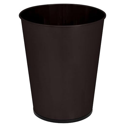 Bath Bliss 5 Liter Small Wastebasket | Round Open Top | Trash Can | Bathroom | Bedroom | Kitchen | Office | Dorm | Disposal Waste Bin | Garbage | Metal | Oil Rubbed Bronze
