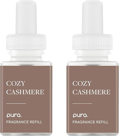 Pura Smart Home Scent Refill - Long-Lasting Premium Fragrance per Refill - Clean Diffuser Fragrance for Home, Office & Apartment - 2 Pack, Cozy Cashmere