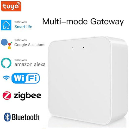 Smart Hub Gateway: Zigbee & Bluetooth Mesh Multi-Protocol Communication Gateway, App Remote Control, Voice Control, Intelligent Home Bridge, ONLY Support Tuya Smart Devices