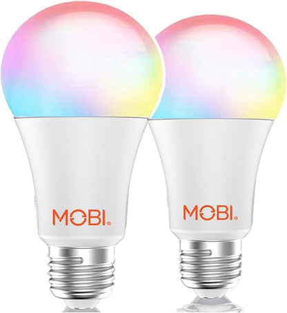 Smart Led Light Bulb | Multicolor Changing/controlled Bulbs, No Hub, Wireless Lights Bulb 2 Pack Kit