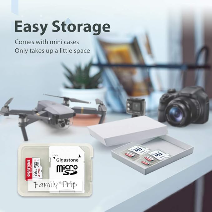 【for Switch 1 Only】 GIGASTONE 256GB Micro SD Card, Gaming Plus, Nintendo-Switch 1 Compatible, 4K UHD Video Recording (MSD-GamingPlus-256GB-1PK)
