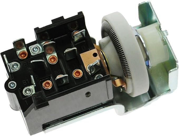 TRQ Analog Dash Mounted Headlight Switch for Models with 9 Terminal Connector Compatible with 92-01 Jeep Cherokee 97-00 Jeep Wrangler 87-96 Dakota and Other Chrysler Models - Verify Fitment & Notes