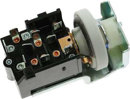 TRQ Analog Dash Mounted Headlight Switch for Models with 9 Terminal Connector Compatible with 92-01 Jeep Cherokee 97-00 Jeep Wrangler 87-96 Dakota and Other Chrysler Models - Verify Fitment & Notes