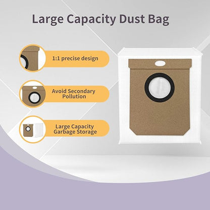 Accessories Replacement for eufy L60 L50 Robot Vacuum Accessories Mainbrush,2X Filters,2X dust Bags,4X sidebrushes