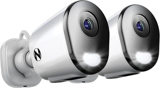 Night Owl Plug-in Wireless 4K HD Indoor/Outdoor Deterrence Camera with 2-Way Audio (2 Camera)