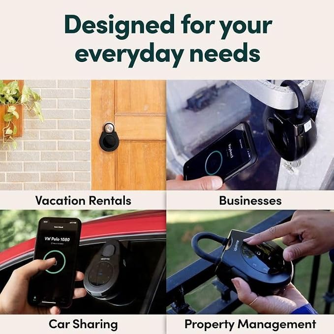 igloohome Keybox 3E Smart Lock Box – Large Key Safe w/Airbnb Sync (iOS/Android) – Remotely Generate Bluetooth-Keys & Pin Codes Without Internet