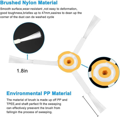 EEEKit Replacement Side Brushes Accessories Fit for iRobot Roomba Series 500 600 700 i-Robot Roomba Side Brushes Vacuum Cleaner Vacuum Robot Replacement Set