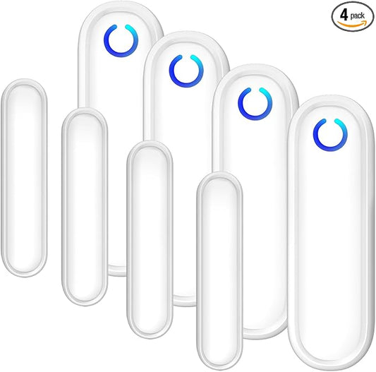 Fosmon 4 Pack WaveLink 51018HOM Add-On Door Contact Sensor Unit (No Receiver) - White