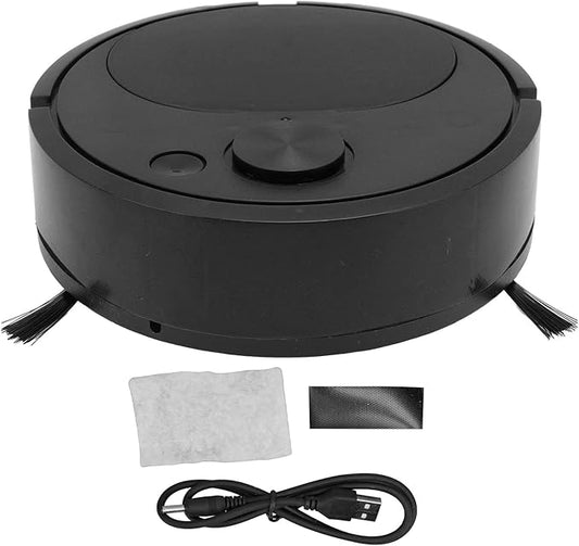 Robot Vacuum and Mop Combo, Personalized Cleaning Recommendations, Robot Vacuum Cleaner Good for Pet Hair, Carpets, Hard Floors(Black)