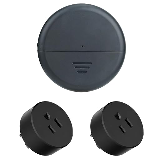 Greencycle Black Wireless Motion Sensor Outlet 2 Plugs,Auto On/Off Switch | No Wiring Needed PIR Sensor,4 Timer Settings,Adjustable Detection Range,15A 1875W LED for Garage,Closet,Hallway,Basement