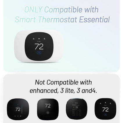 1/2 Packs Trim Plate Compatible with ecobee Smart Thermostat Essential, Wall Plate Bracket Cover, Programmable Thermostat Accessory, Practical Kit, Bracket Mount Cover (2 Packs)