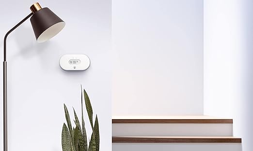 Airthings 2989 View Radon - Radon Monitor with Humidity & Temperature Detector - Battery Powered Mobile APP, WiFi, Alerts & Notifications