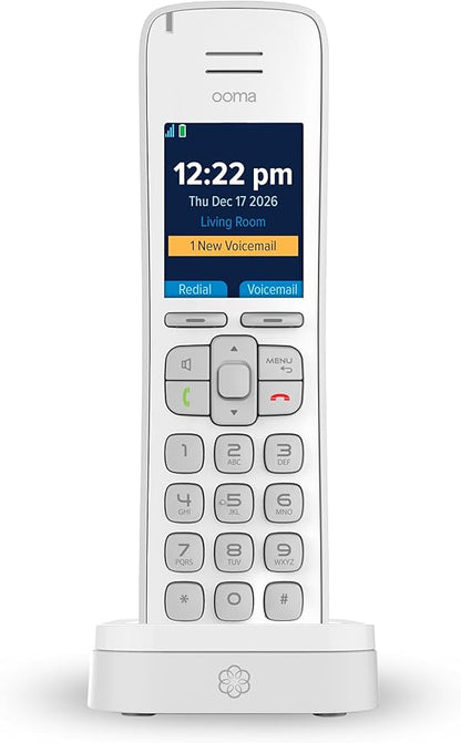 Ooma Telo Air and Handset. Free Internet Home Phone Service Wi-Fi Connectivity. Affordable landline Replacement. Unlimited Nationwide Calling. Mobile app. Low International Rates. Blocks robocalls.