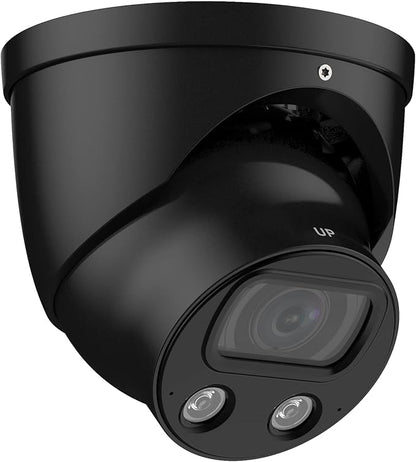EmpireTech Surveillance & Security Cameras 4K Full-Color Ultra Low Light 8MP 1/1.2" CMOS Smart AI Turret IP Camera 1/1.2" CMOS,Built-in Mic,Motion Detection,PoE and ePoE,IPC-Color4K-T-S2 2.8mm-Black