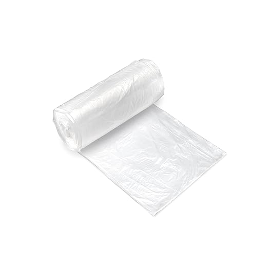 Inteplast Group S366014N 55 Gallon Capacity, 60" Length x 36" Width x 14 Mic Thickness, Natural Color, HDPE Commercial Coreless Institutional Trash Can Liner (Case of 8 Roll, 25 Bags per Roll)