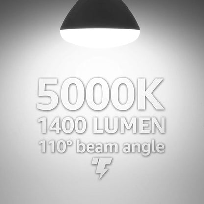 TORCHSTAR BR40 LED Light Bulbs, Indoor Flood Light Bulbs, Dimmable, 5000K Daylight, 100W Equivalent 17W, 1400lm, E26 Base, Recessed Can Light, Flicker-Free, UL Listed, Pack of 4