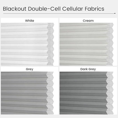 Kincmo Motorized Cellular Shades, Custom Motorized Blinds with Remote, Cordless Smart Electric Honeycomb Blinds Work with Apple HomeKit, Alexa, Google (Fabric-Samples Multicolor)