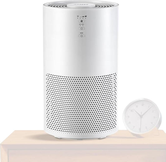IRIS USA WOOZOO True HEPA Air Purifier, H13 3-in-1 filter removes 99.97% of particles, pet hair, smoke, and odors, covers up to 648 ft², 46W Energy Star motor, ideal for bedrooms and allergies