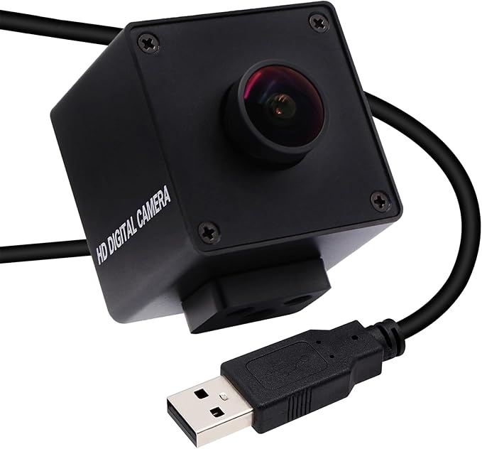 SVPRO 4K USB Wide Angle UVC Computer Camera With 170 Degree Fisheye Lens, Industrial IMX317 Sensor for Linux Windows Android Mac OS, Plug&Play Video With 1/4" Screw Mount