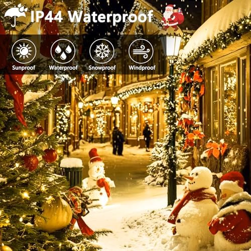 BHCLIGHT 75FT 1500LED Cluster Christmas Lights with Remote, Warm White
