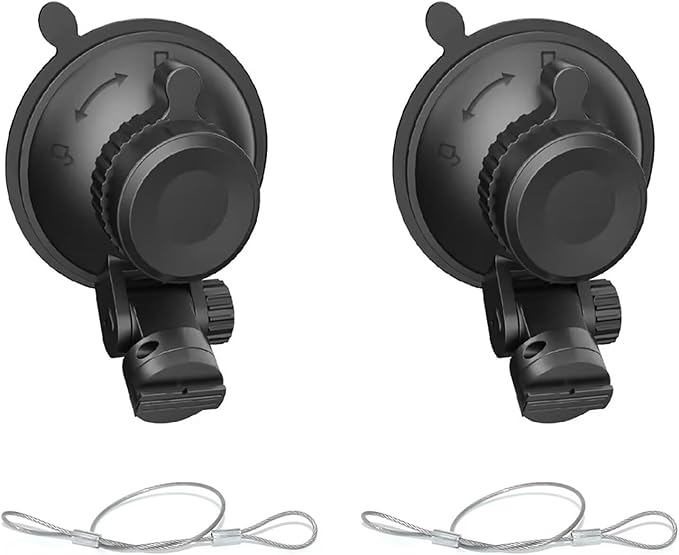 Dash Cam Mount, Windshield Suction Cup Mounting Bracket, Suction Cup Bracket, Suitable for R2-4K and R2-4K PRO Car Recorder Models 2 Sets