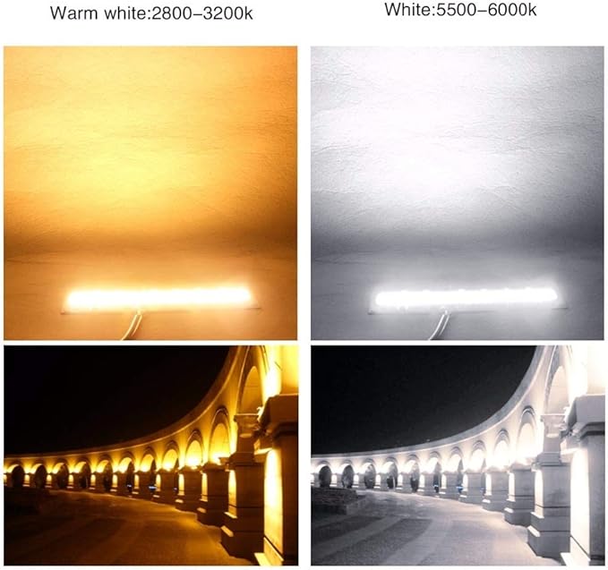 Pack of 4, DIY LED Cob Floodlight Lamp AC110V 30W/50W/70W/100W/150W Smart IC Matrix Chip Board Bulb Household Bulbs(110V Warm White,50W)