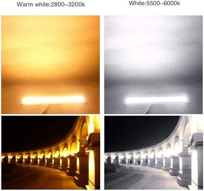 Pack of 4, DIY LED Cob Floodlight Lamp AC110V 30W/50W/70W/100W/150W Smart IC Matrix Chip Board Bulb Household Bulbs(110V Warm White,50W)