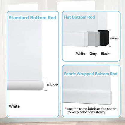Motorized Blinds with Remote, Blackout Smart Blinds for Windows Motorized Shades, Automatic Window Shades Work with Alexa/Google/Apple Home for Bedroom Living Room, Custom Size (Coffee)