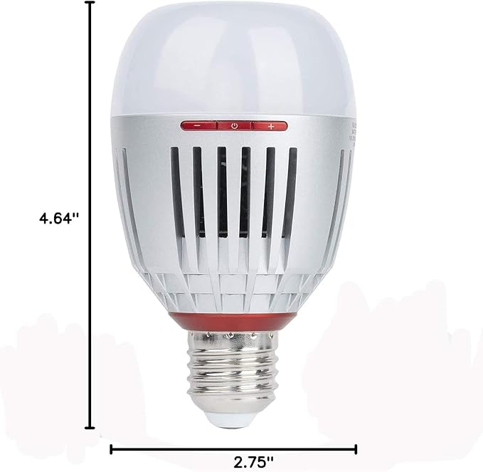 Aputure Accent B7c LED Smart Bulb 7W RGBWW,2000k-10000k Bi Color,CCT/HSI/FX Mode,App Control Built-in Battery, E26/E27 Socket