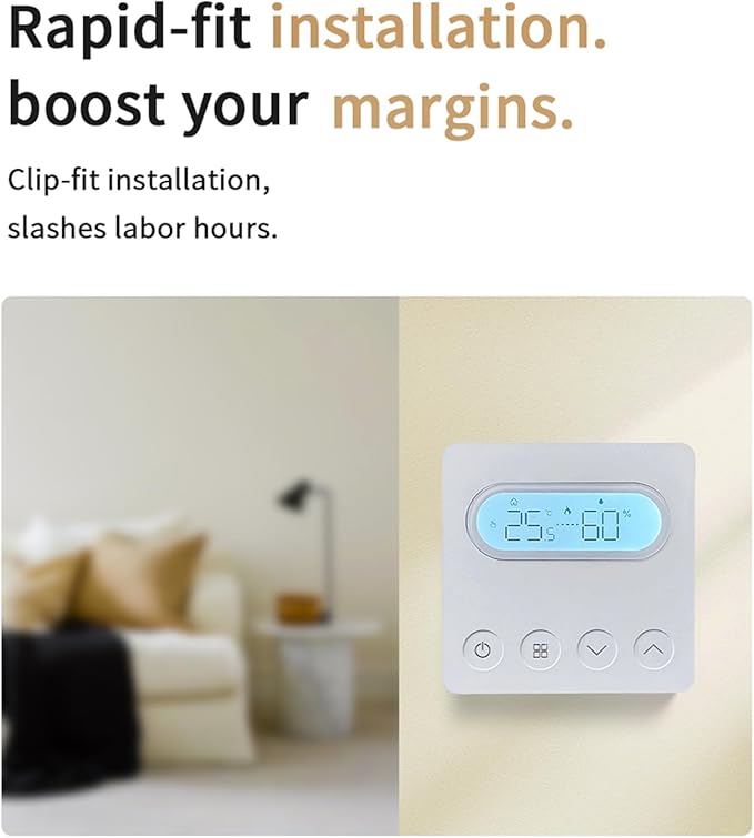 ZIGBEE Voice Control Smart Thermostat WALFRONT 7 Day Heating Plan for Water Floor Heating System Intelligent Wall Heater