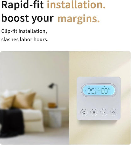ZIGBEE Voice Control Smart Thermostat WALFRONT 7 Day Heating Plan for Water Floor Heating System Intelligent Wall Heater