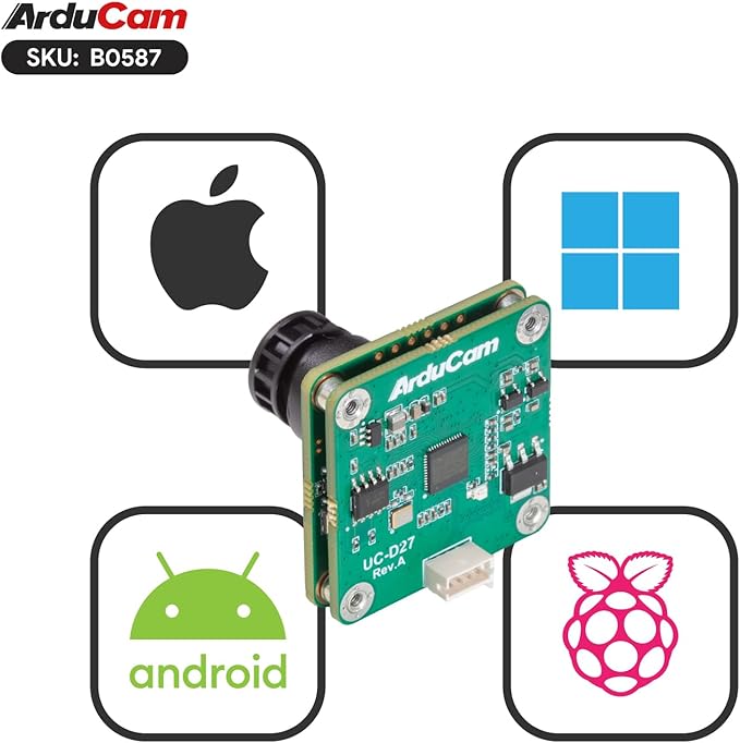 Arducam IMX678 4K USB Camera Module, 8.3MP Low Light Lightburn Camera, Low Light Wide Angle USB2.0 Webcam