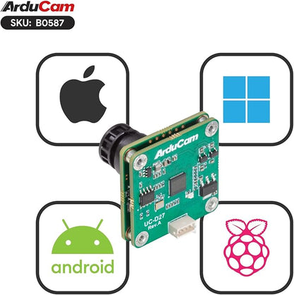 Arducam IMX678 4K USB Camera Module, 8.3MP Low Light Lightburn Camera, Low Light Wide Angle USB2.0 Webcam