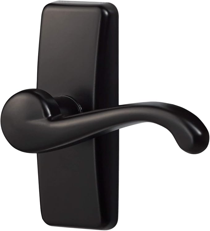 Ideal Security GL Lever Handle Set for Storm Doors and Screen Doors, Storm Door Handle Replacement, Screen Door Handle, Matte Black