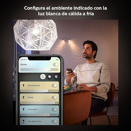 Philips Hue White Ambiance BR30 2-Pack 60W Equivalent Dimmable LED Smart Flood Light (Hue Hub Required, Works with Alexa, Homekit & more), Old Version
