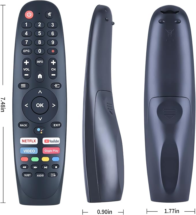 Voice Replacement Remote Control for Onvo Ov43f800 Ov55f900 ARRQW Kogan 32HA10V3 24HA20T3 Star-x 55UH680V Sansui ES50V1UA EKO K240HSGHD CAIXUN TD Systems TEAC Tesla blaupunkt JVC RM-C3408E Walton