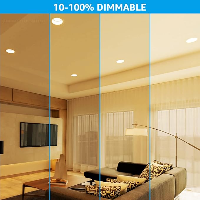 TORCHSTAR BR40 LED Light Bulbs, Indoor Flood Light Bulbs, Dimmable, 3000K Warm White, 100W Equivalent 17W, 1400lm, E26 Base, Recessed Can Light, Flicker-Free, UL & FCC Listed, Pack of 4