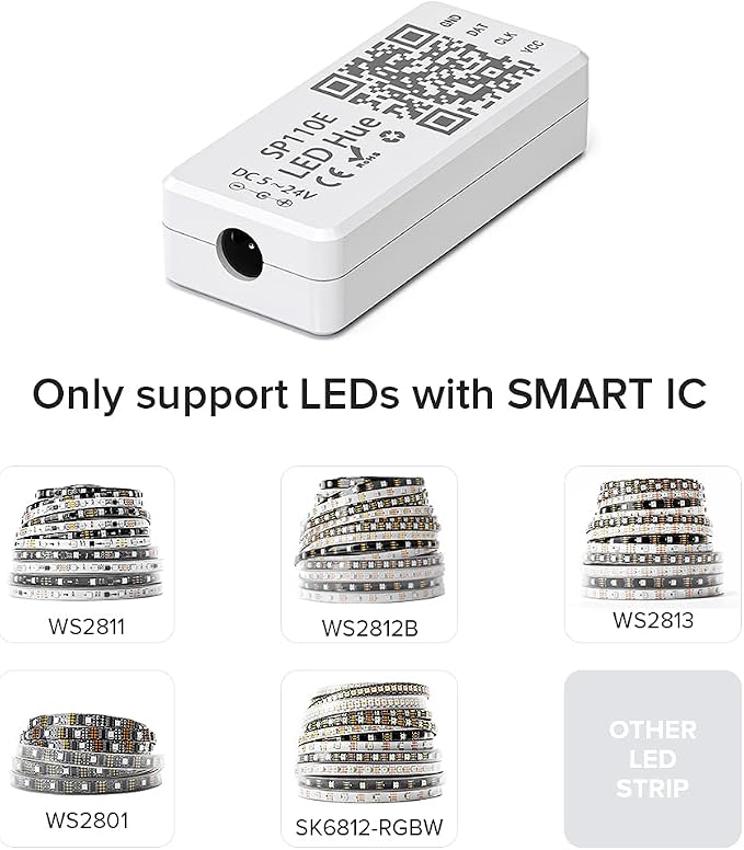 SEZO SP110E WS2812B WS2811 LED Controller Support LED Strip/Module Light
