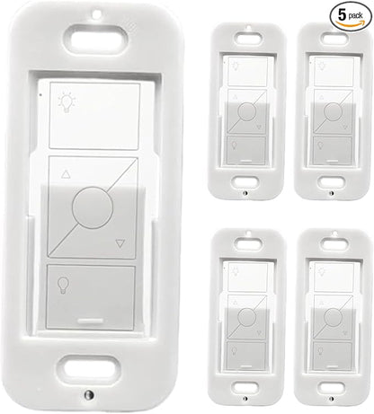 LXLO Remote Wallplate Bracket, Perfectly Compatible with Lutron Wireless Pico Remote Contro,Seamless Snap Wall Mount Bracket,Enhance Your Smart Home Experience (5pcs)