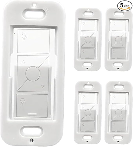 LXLO Remote Wallplate Bracket, Perfectly Compatible with Lutron Wireless Pico Remote Contro,Seamless Snap Wall Mount Bracket,Enhance Your Smart Home Experience (5pcs)