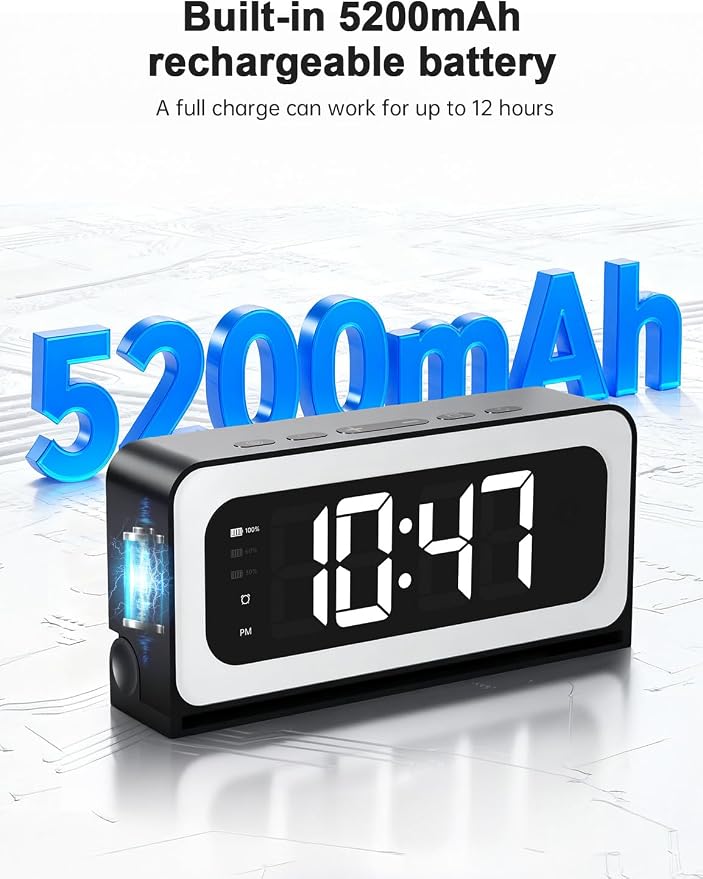 Clock Camera 2K,5G&2.4G WiFi Indoor Security Camera,Cameras for Home Security,3 in 1 Indoor Camera with Alarm,Full Color Night Vision,Local Storage