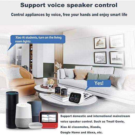 EweLink 16A Mini WiFi Relay Module Smart Switch,DIY Wireless Light Switch Voice Control Outlet for Smart Home Automation，Compatible with Alexa/Google Home(2 Packs)