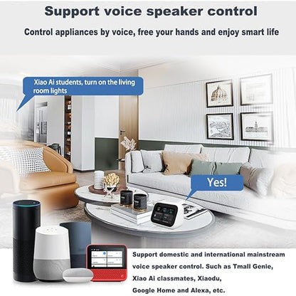 EweLink 16A Mini WiFi Relay Module Smart Switch,DIY Wireless Light Switch Voice Control Outlet for Smart Home Automation，Compatible with Alexa/Google Home(2 Packs)