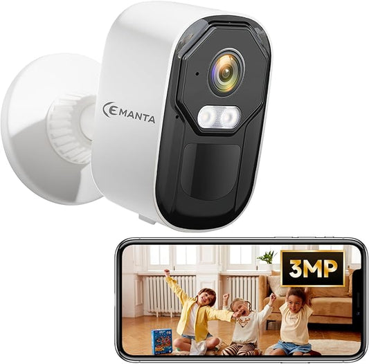 2K Security Cameras Wireless Outdoor,No Subscription Required, Dual-Band 2.4G/5G WiFi, AI Motion Detection Siren Alarm, 2-Way Audio, Full-Color Night Vision, 3-Month Battery Life (Standard B)