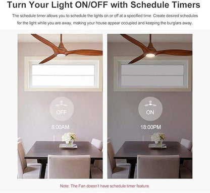 QIACHIP WiFi Ceiling Fan Light Remote Control Kit, Alexa Compatible