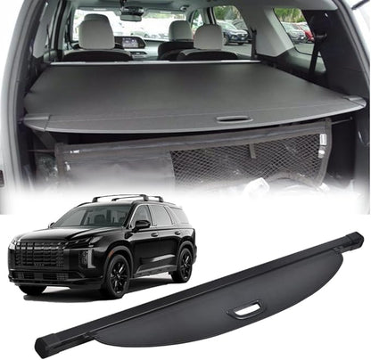 Compatible with Hyundai Palisade 2025-2020 Cargo Security Shade Trunk Cover Privacy Screen Retractable Rear Storage Waterproof Cargo Cover Luggage Security Shield Shade