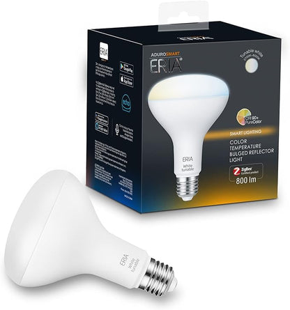 ERIA Tunable White Smart BR30 ZigBee Bulb, Works with AduroSmart, Hue*, SmartThings, Amazon Echo (4th Gen), Alexa, HA, Google Assistant